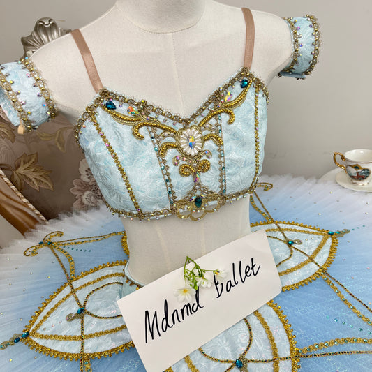 Split suitSplit suitCrystal Embellished Ballet Tutu Costume – MDT0036