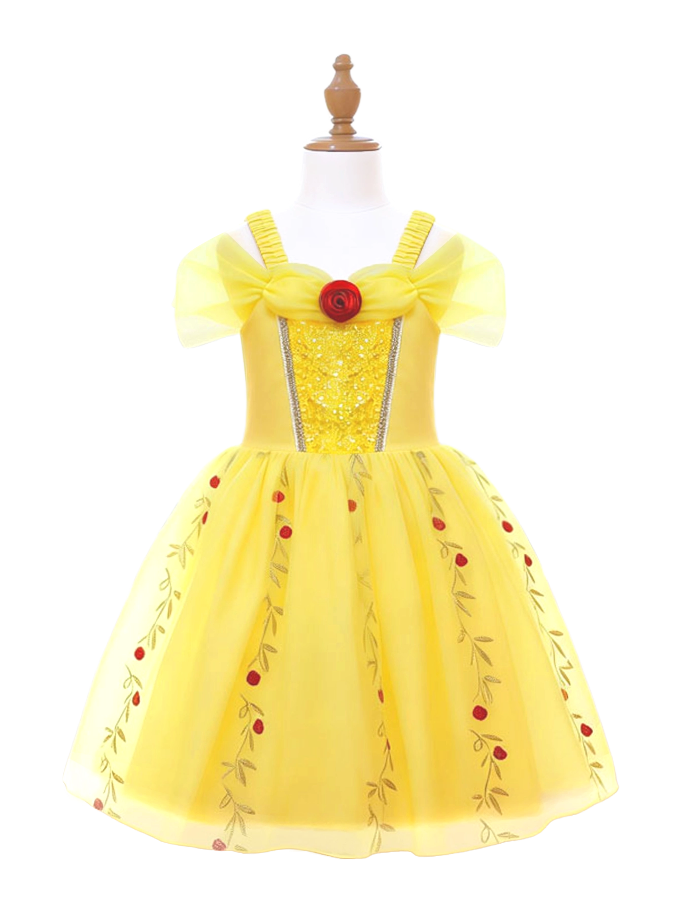 Mdnmd Yellow Rose Princess Dress