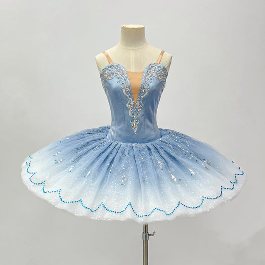 Sleeping Beauty Paquita Professional Ballet Tutu Blue Classic Custom Sizes Adult & Kids Stiff Tulle-MDT1731