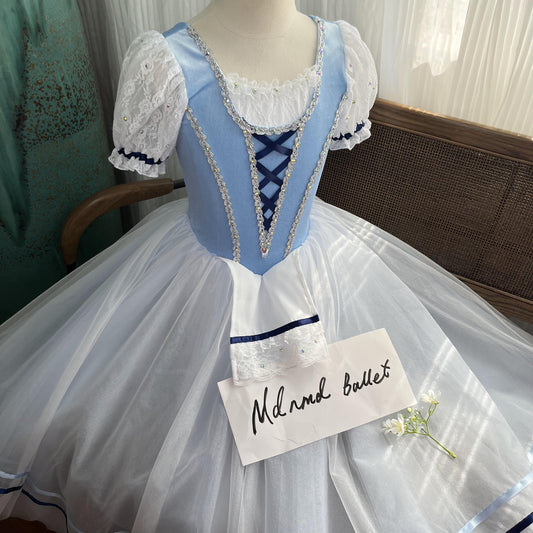 Lace-Up Ballet Dress for Girls – Elegant Tutu with Exquisite Lace Details - MDC0146