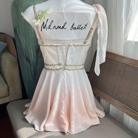 Elegant Crystal Embellished Ballet Costume - MDC0210