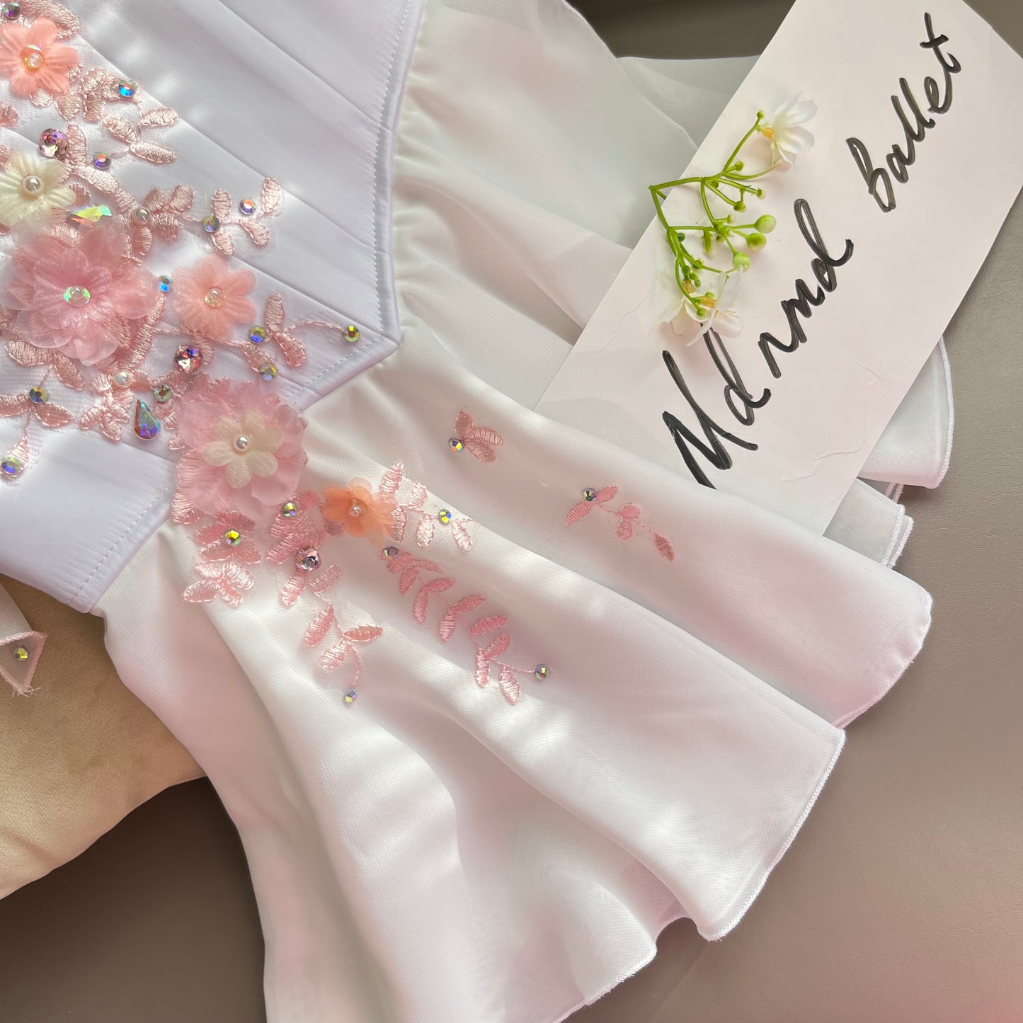 Elegant Floral Ballet Costume - MDC0724