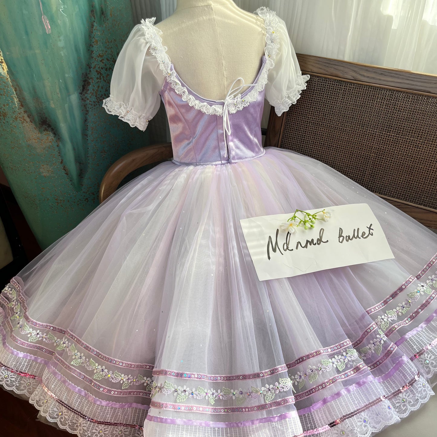Romantic Ballet Tutu Dress - Handcrafted Elegance for Performances - MDC0735
