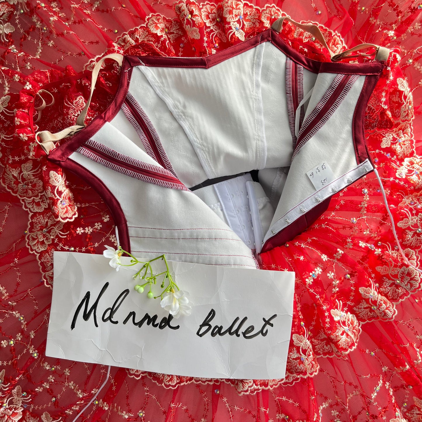 Elegant Handcrafted Ballet Tutu Costume with Intricate Details - MDT1156