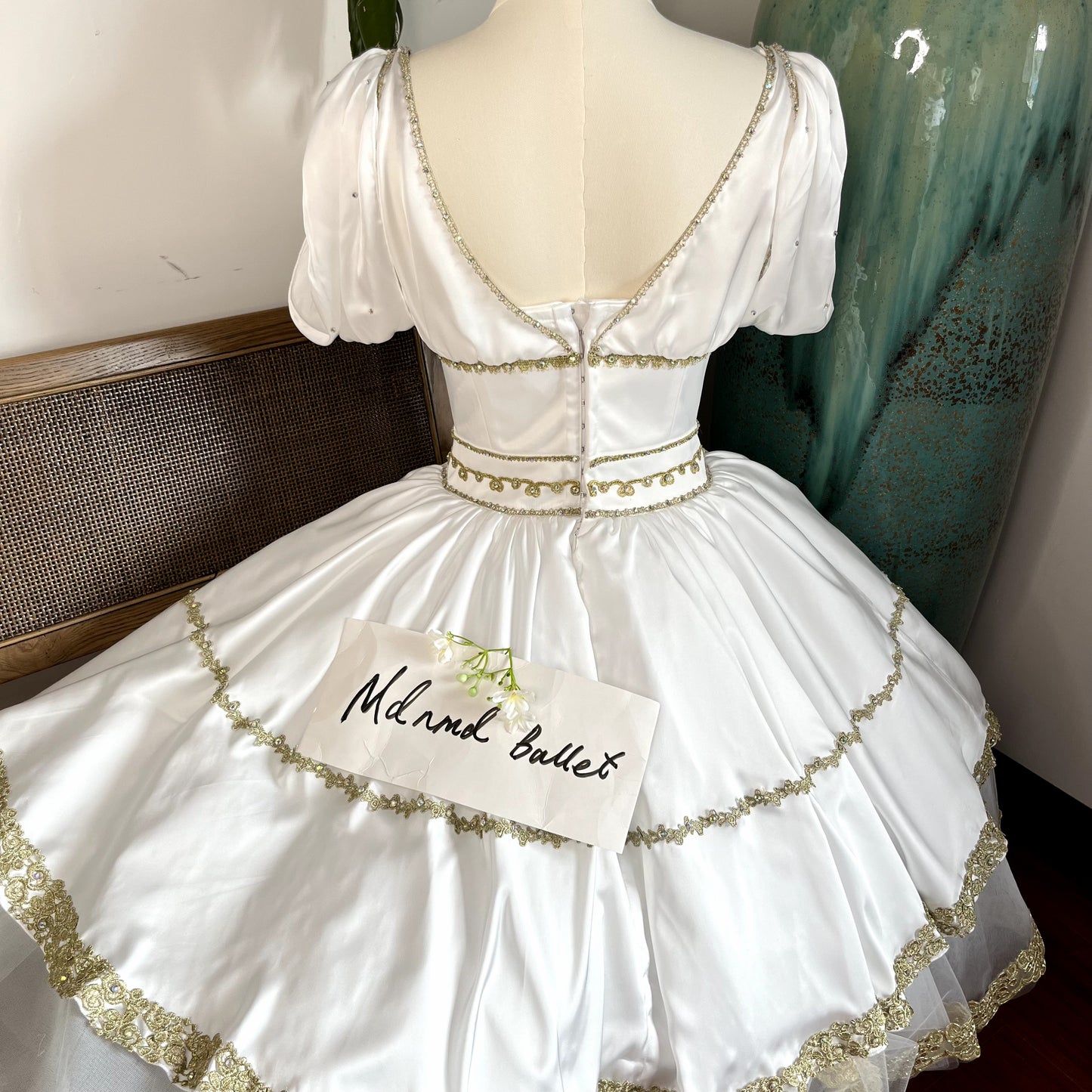 Hebe Variation Ballet Tutu - Flora's Awakening Youth Goddess Lace Performance Dress for Adults & Kids-MDC1048