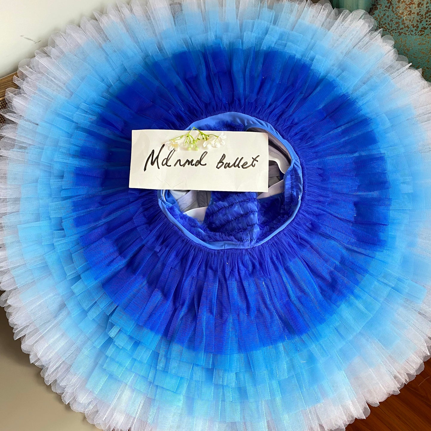 Professional classical ballet tutu, a vividly lifelike bluebird design, suitable as the costume for professional ballet dancers.-MDT0934