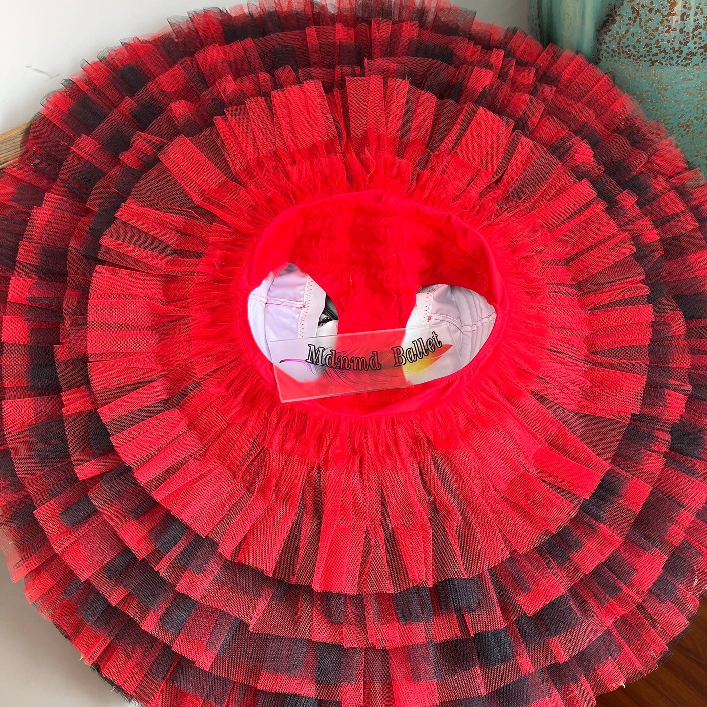 Professional Classical Black, Red and Gold Platter Ballet Tutu for Youth America Grand Prix (YAGP)-MDT1204