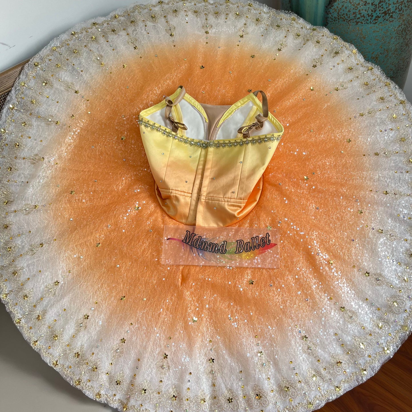 Professional Orange Platter Ballet Tutu for Youth America Grand Prix (YAGP)-MDT1213