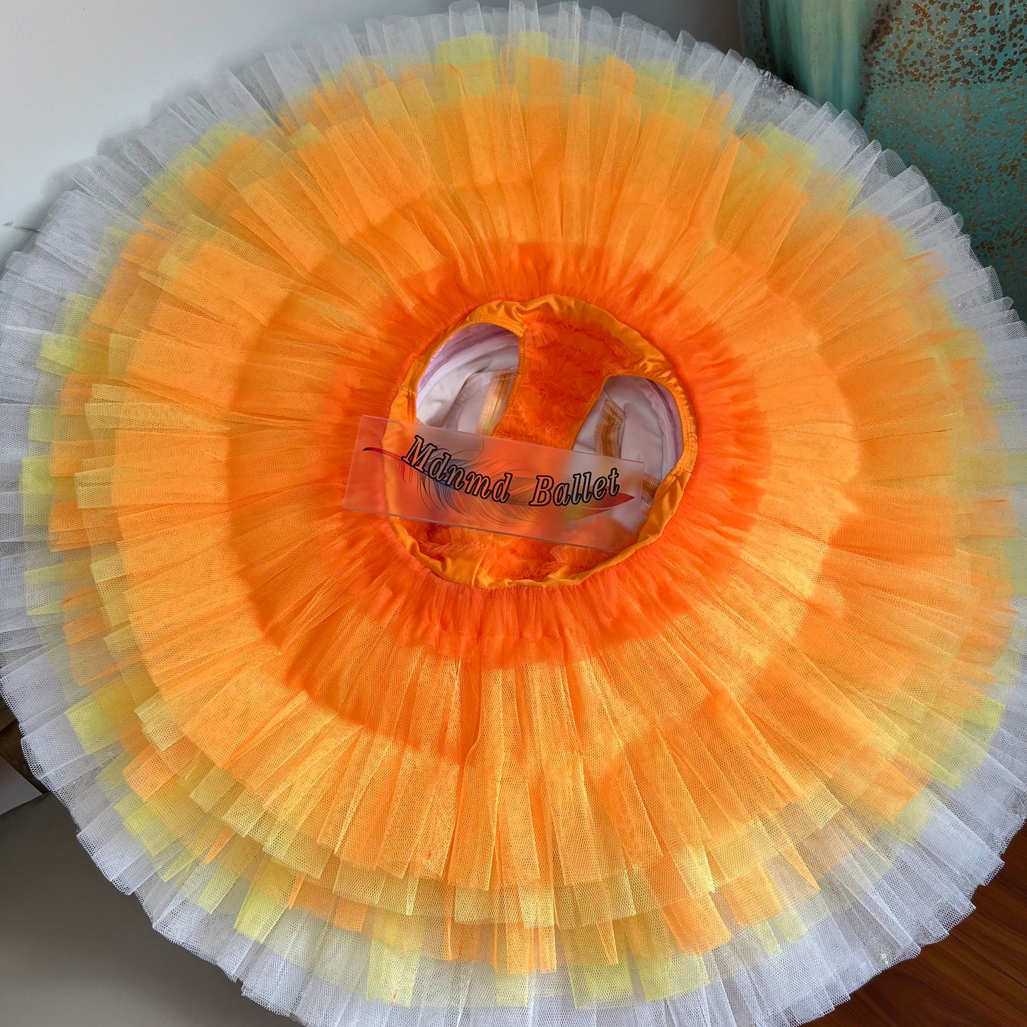 Professional Orange Platter Ballet Tutu for Youth America Grand Prix (YAGP)-MDT1213