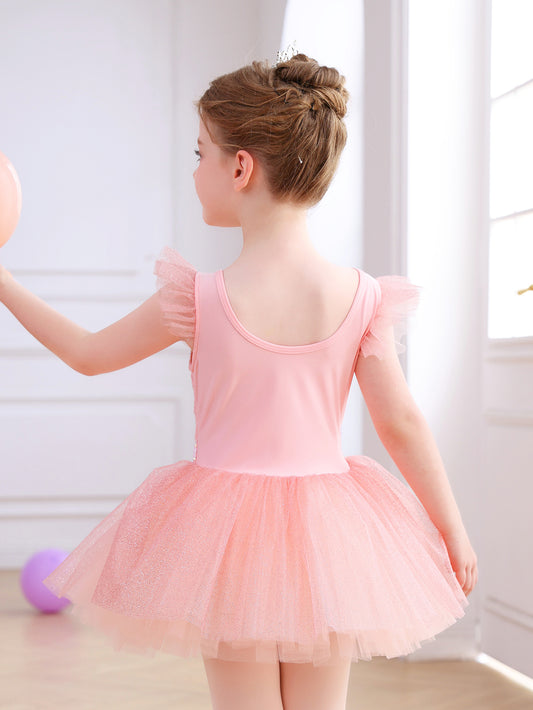 ALP055 Girls' Pink Heart Princess Dress | Perfect for Birthdays & Dance Performances