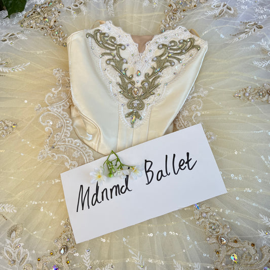 Elegant Crystal-Embellished Professional Ballet Tutu for Performances - MDT1021