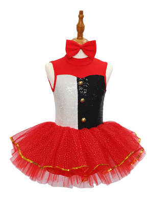 Clown Style Kids Jazz Dance Costume JSP012