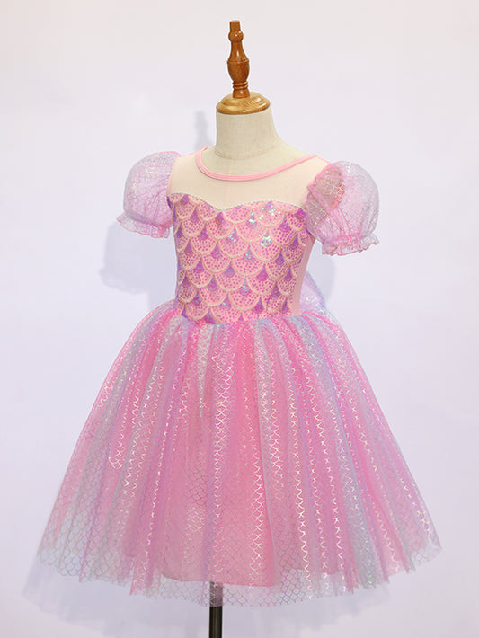 ALP0113 Girls' Dreamy Princess Dress | Perfect for Birthdays & Dance Performances