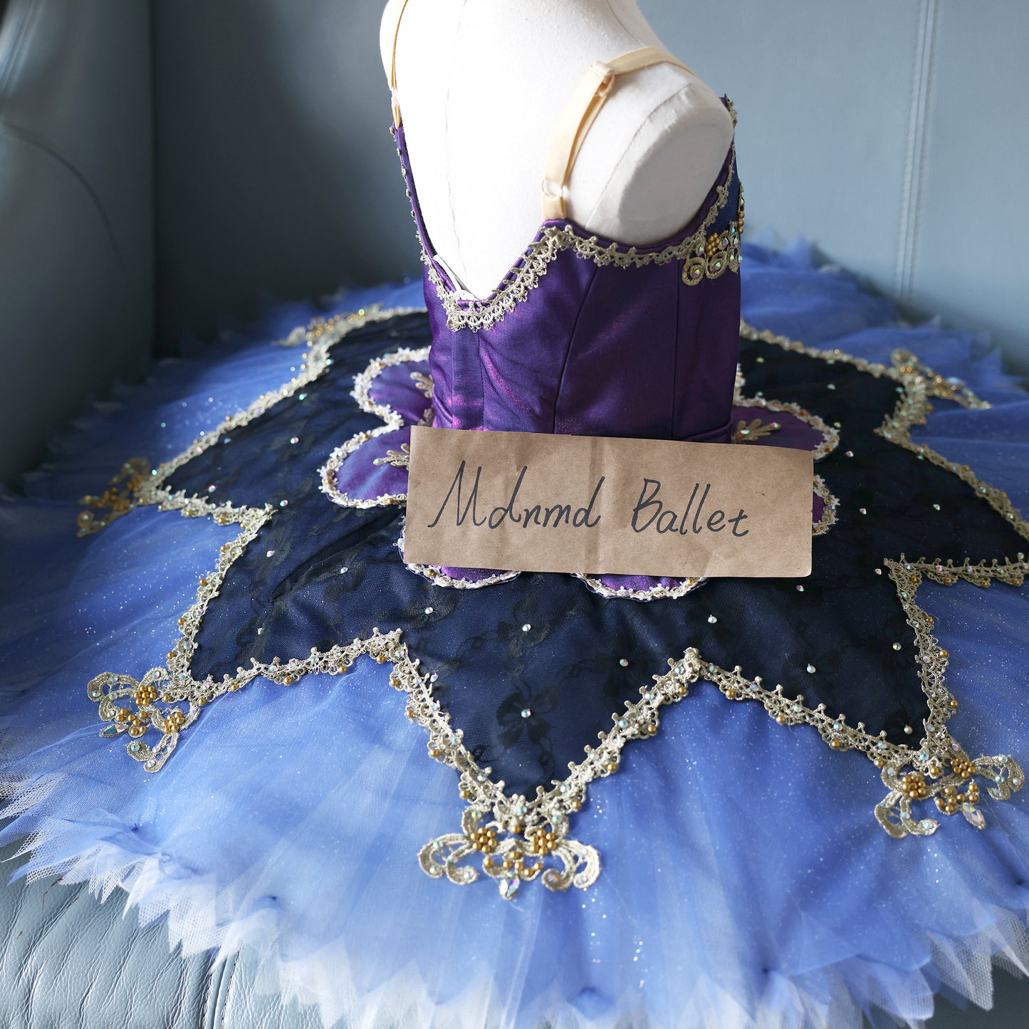 Elegant Handmade Professional Ballet Tutu with Embroidered Details - MDT0617