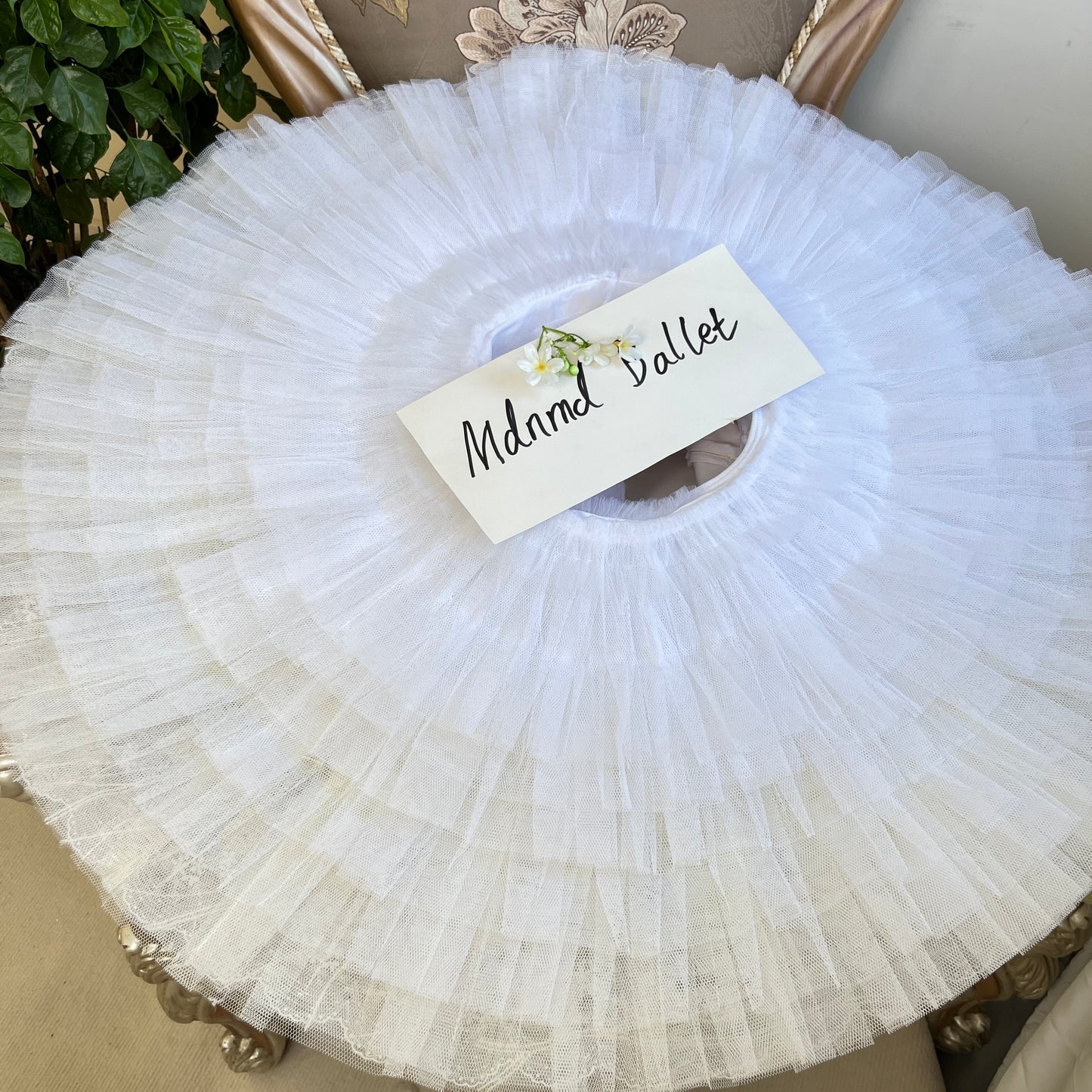 Elegant Crystal-Embellished Professional Ballet Tutu for Performances - MDT1021
