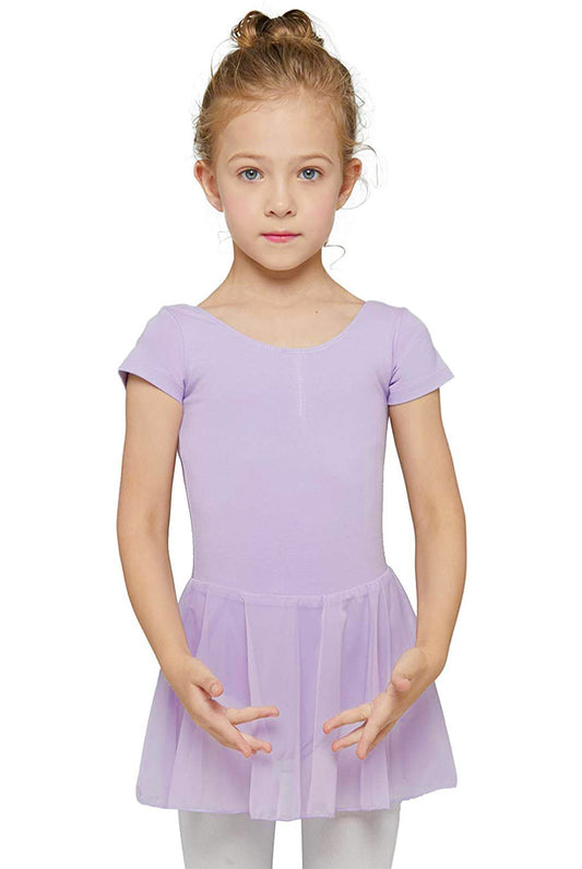 Classical Preschool Girl Classic Short Sleeved Ballet Dress Leotard, Actor Training Costume