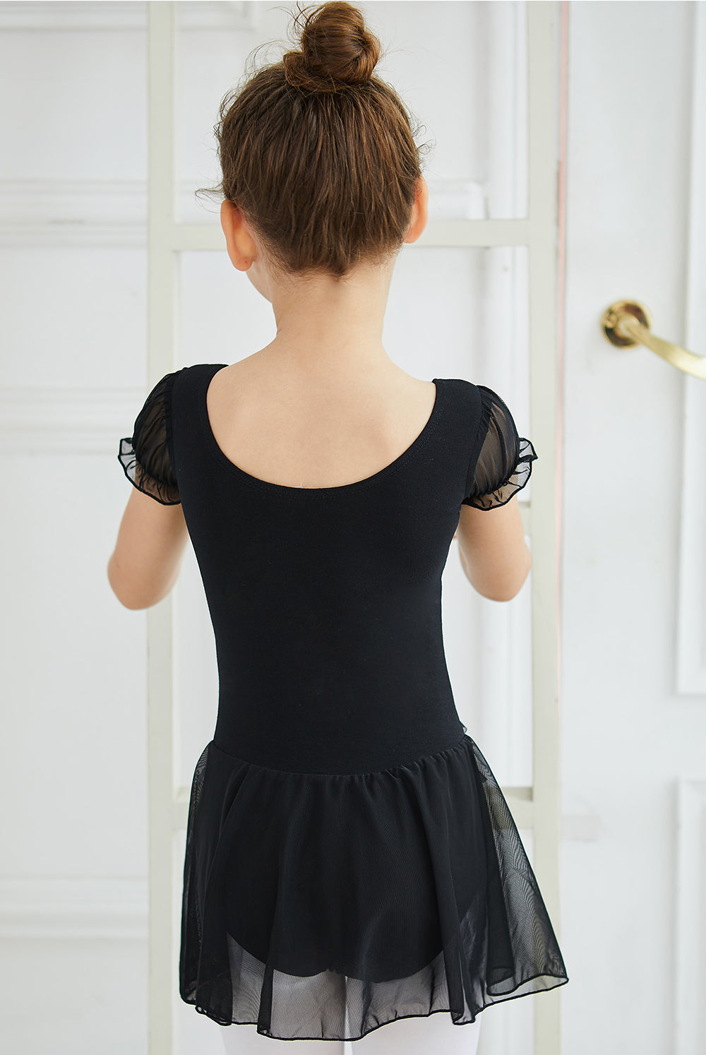 Classical Toddler Ballet Gymnastics Tight Short-sleeved Jumpsuit.