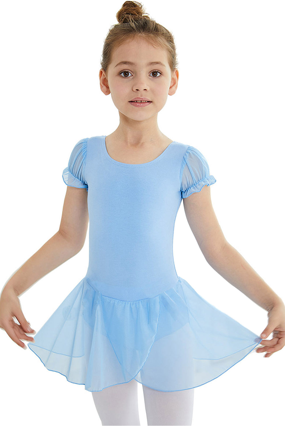 Classical Toddler Ballet Gymnastics Tight Short-sleeved Jumpsuit.