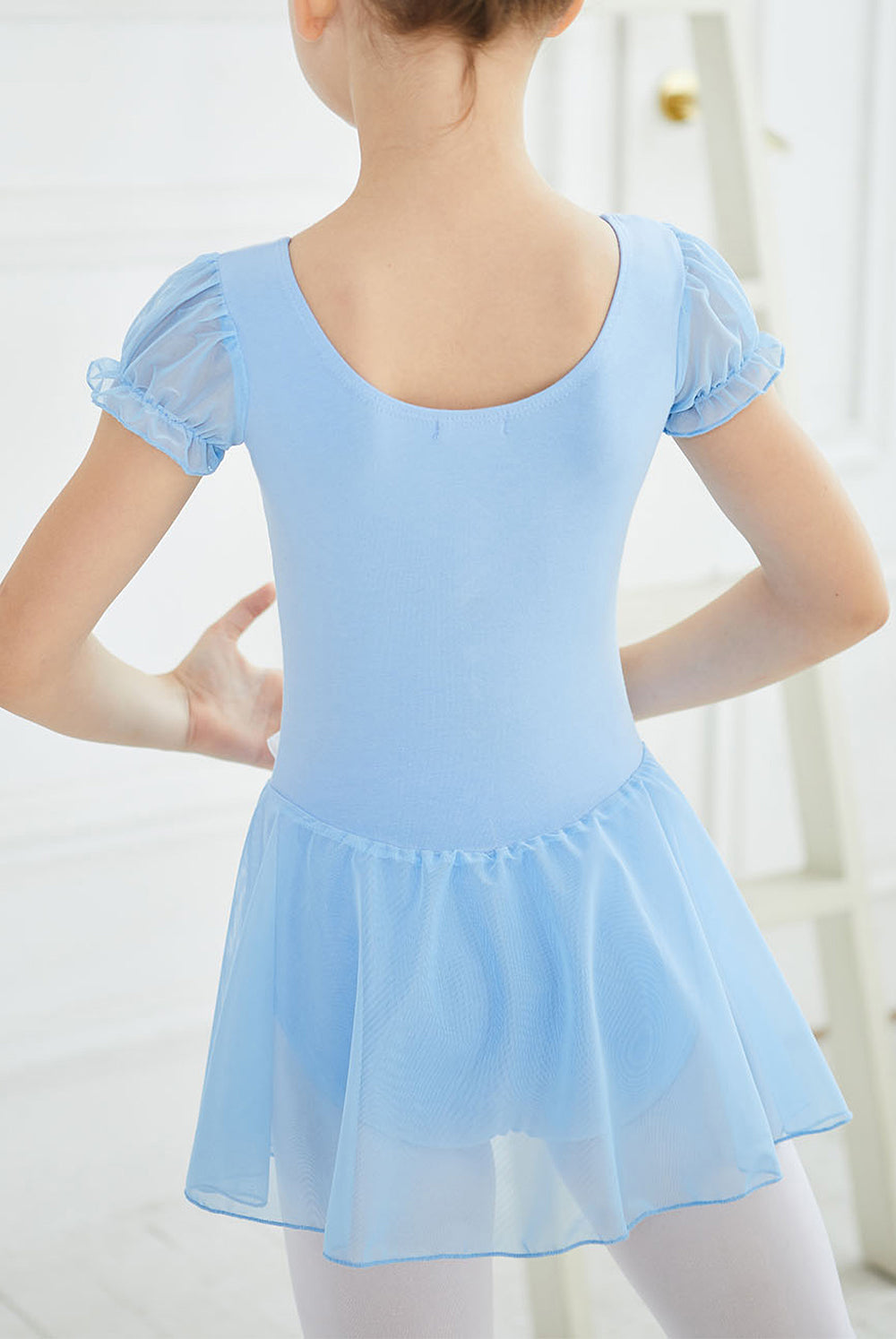 Classical Toddler Ballet Gymnastics Tight Short-sleeved Jumpsuit.