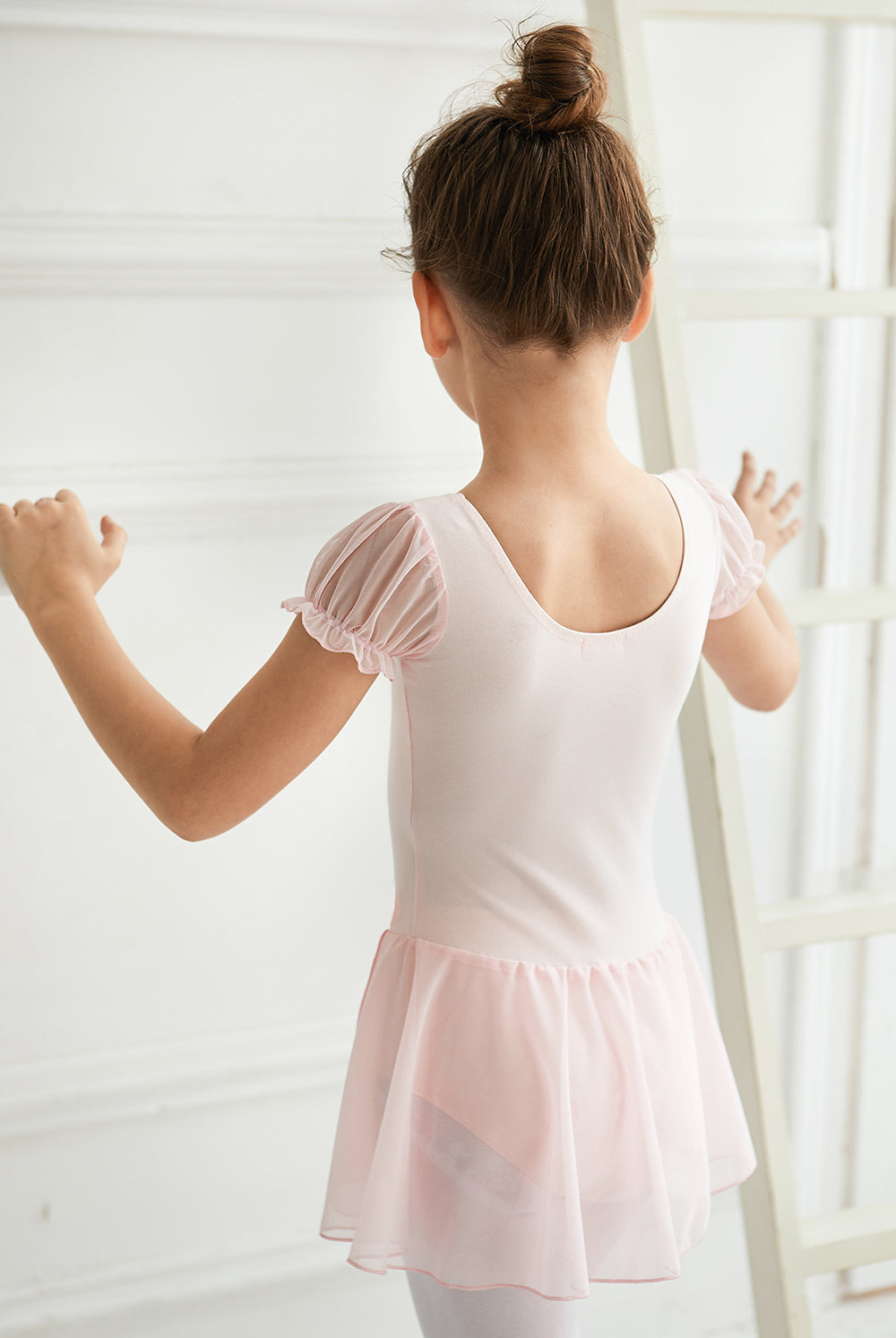 Classical Toddler Ballet Gymnastics Tight Short-sleeved Jumpsuit.