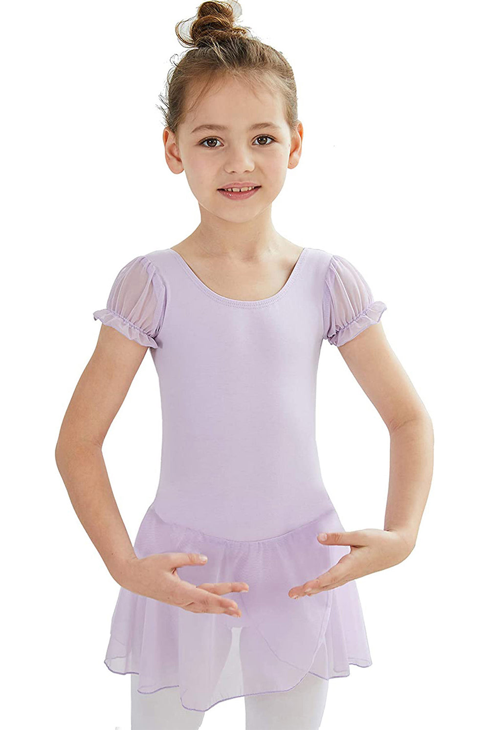 Classical Toddler Ballet Gymnastics Tight Short-sleeved Jumpsuit.