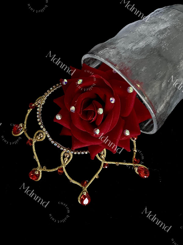 Rose Ballet Headpiece Don Quixote Kitri Paquita Spanish Awakening of Flora