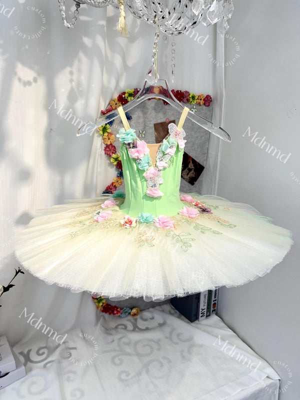Custom Ballet Tutu - Stretch Fabric, Button-Free Back, Personalized Size & Color Options