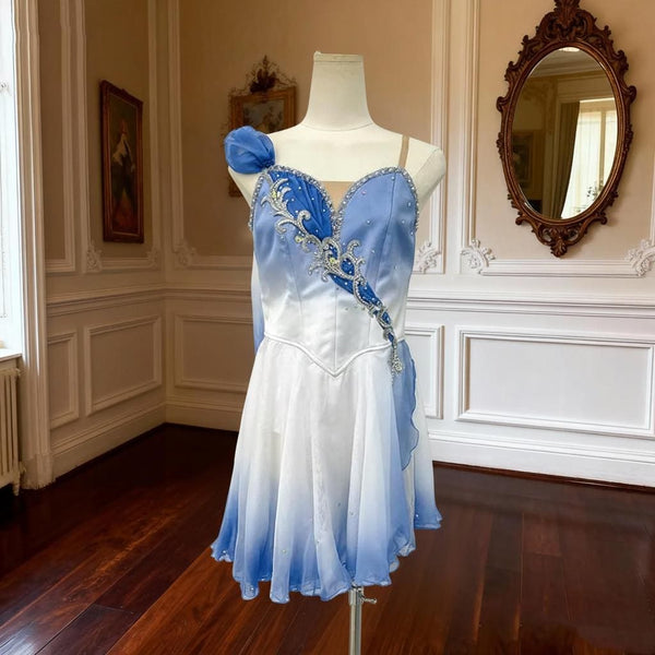 Custom Blue Ombre Cupid Ballet Dress | Girls Dance Costume | Romantic Ballet Tutu