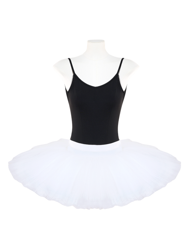 White Professional Layered Ballet Practice Tutu Skirt