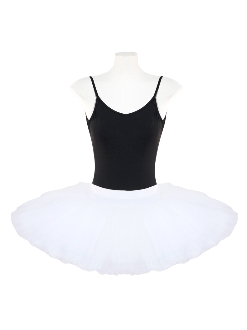 White Professional Layered Ballet Practice Tutu Skirt