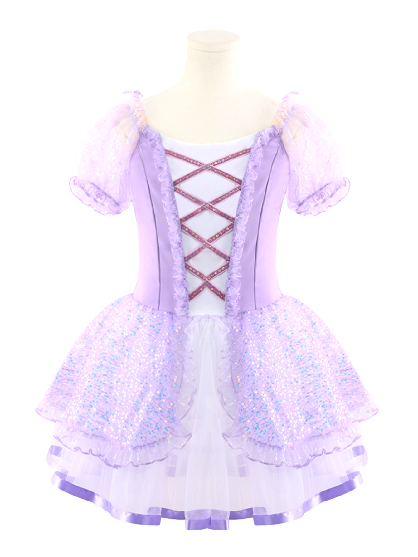 Girls Pink Ballet Leotard Princess Tutu Dress-ALP024
