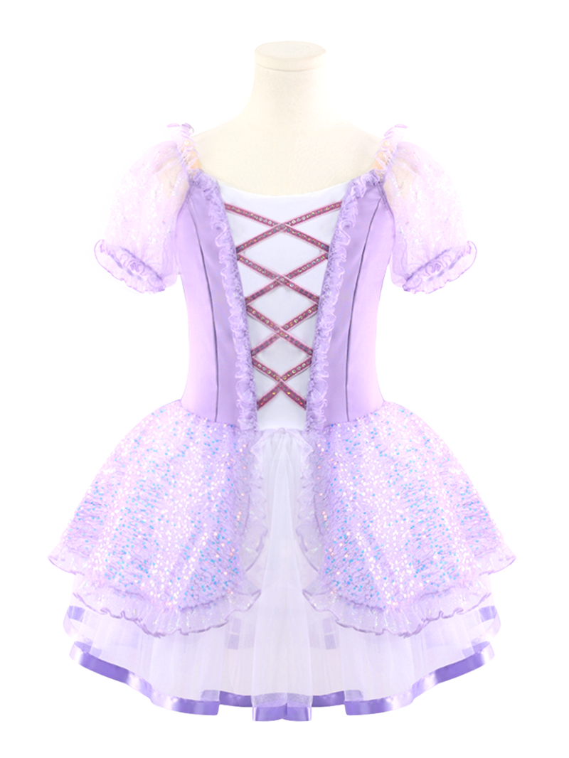 Girls Pink Ballet Leotard Princess Tutu Dress-ALP024