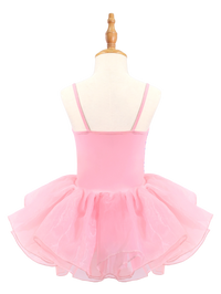 Girls Sequin Cami Ballet Leotard Tutu Dress-TM034