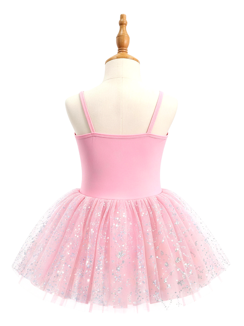 Pink Tulle Star Princess Dress for Girls-ALP097