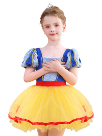 Girls Red Blue Yellow Princess Ballet Tutu Dress, Sparkly Dance Costume-ALP058