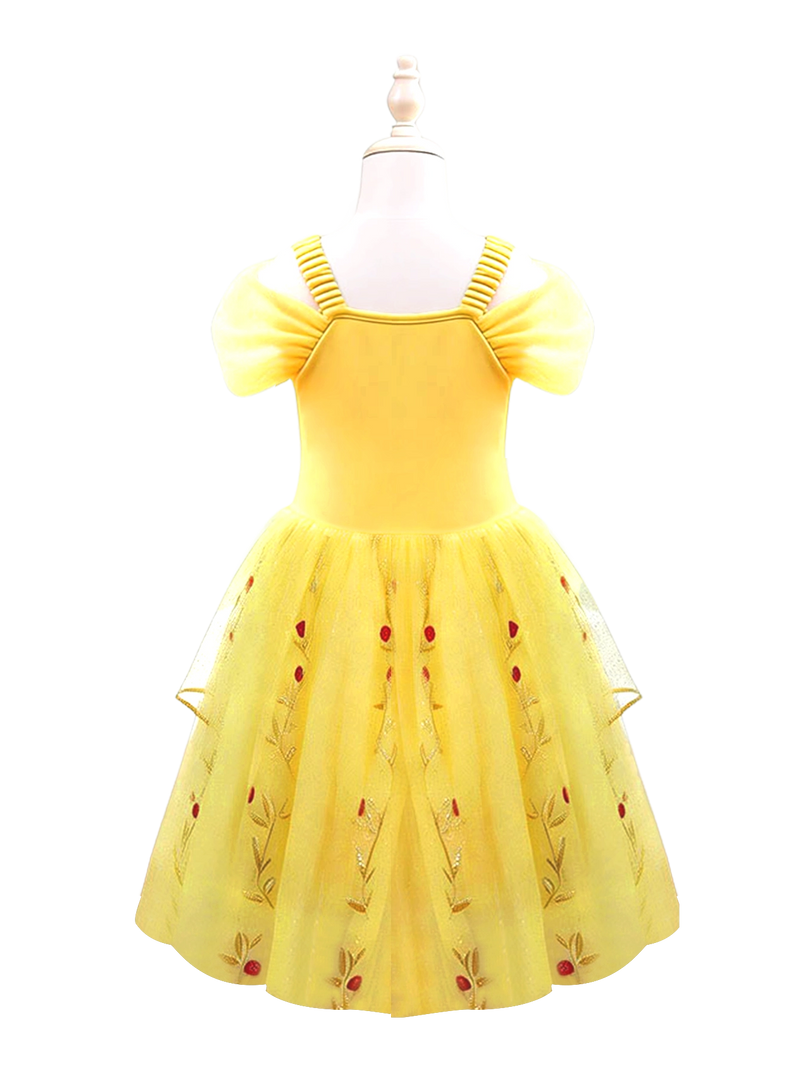fairytale princess dresses Styling Two From AW Bridal quality materials Mdnmd Yellow Rose Princess Dress
