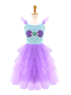 Girls Blue Purple Mermaid Tutu Dress, Layered Tulle Princess Costume-ALP0103
