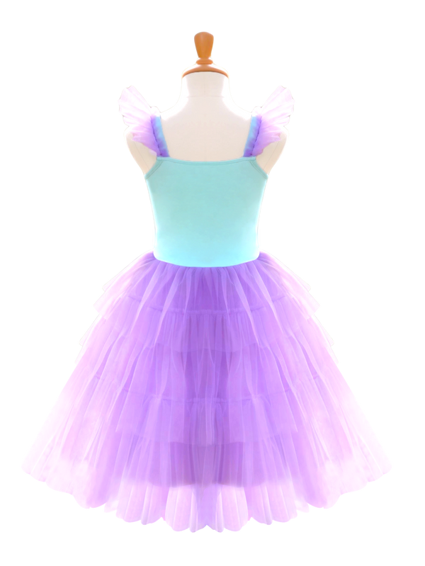 Girls Blue Purple Mermaid Tutu Dress, Layered Tulle Princess Costume-ALP0103