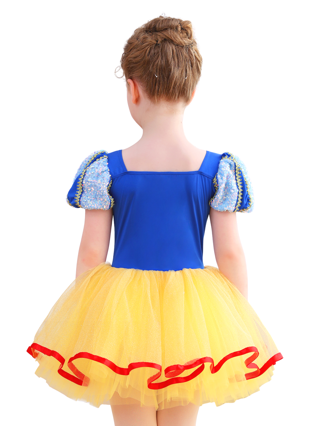 Girls Red Blue Yellow Princess Ballet Tutu Dress, Sparkly Dance Costume-ALP058