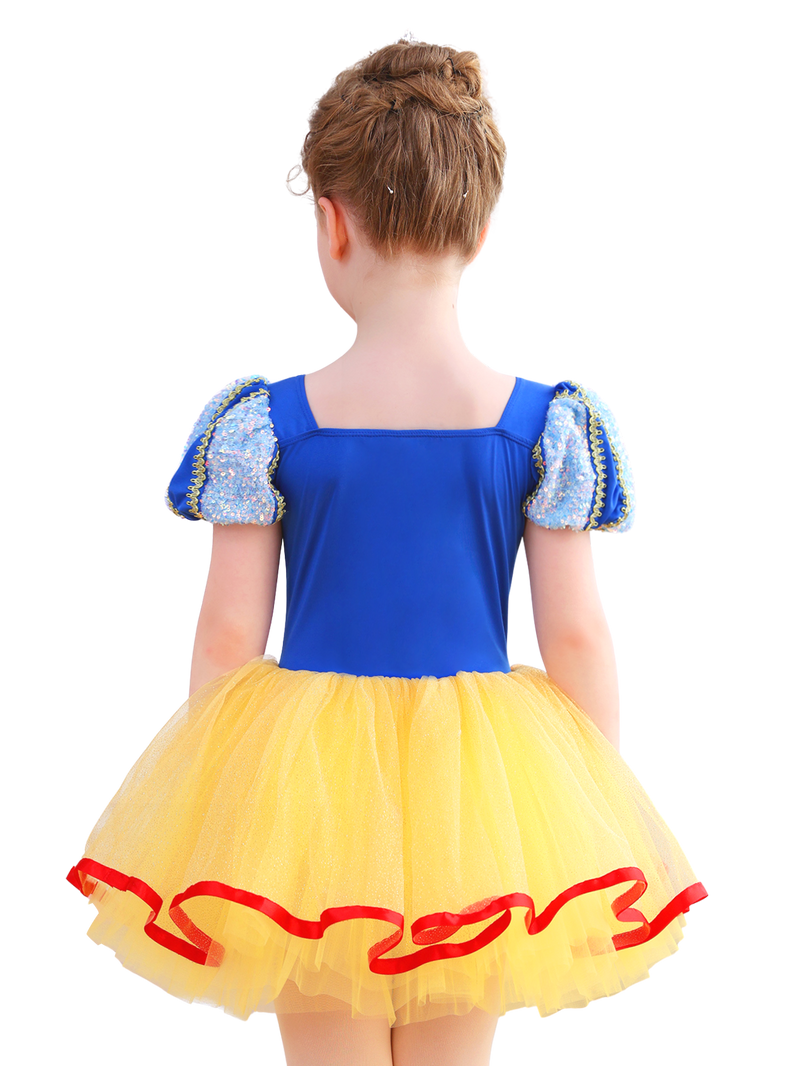 Girls Red Blue Yellow Princess Ballet Tutu Dress, Sparkly Dance Costume-ALP058