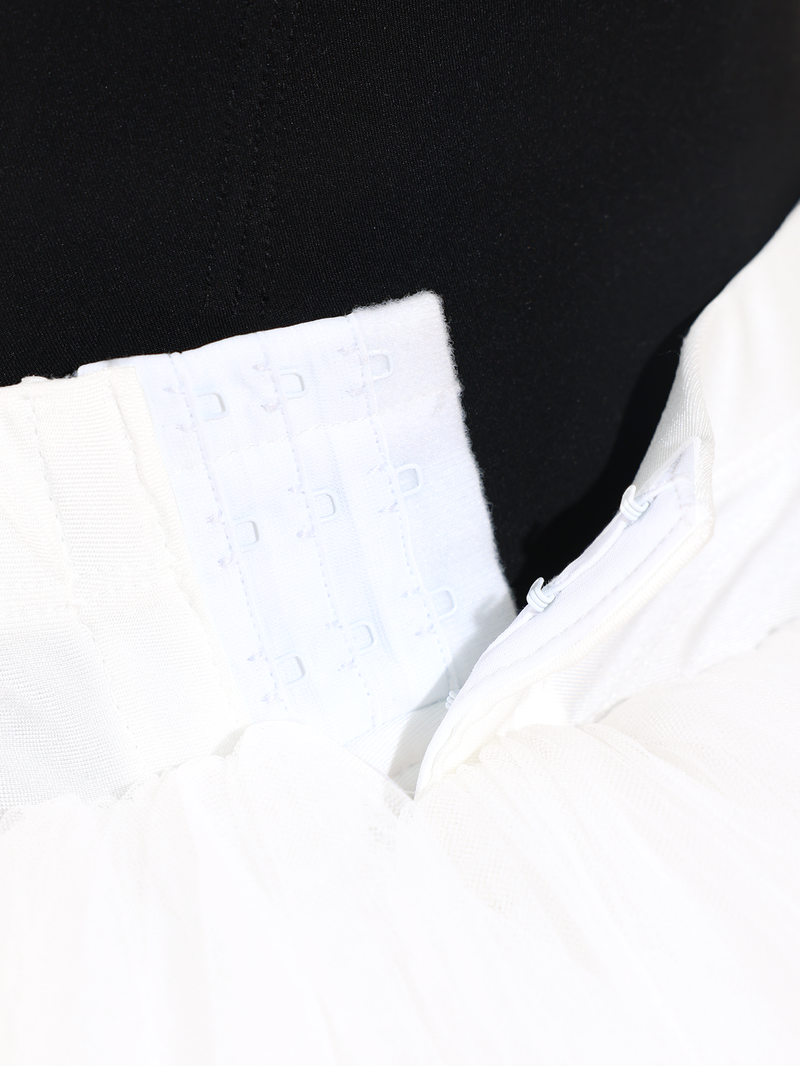 White Professional Layered Ballet Practice Tutu Skirt