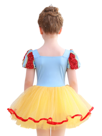 Girls Red Blue Yellow Princess Ballet Tutu Dress, Sparkly Dance Costume-ALP058