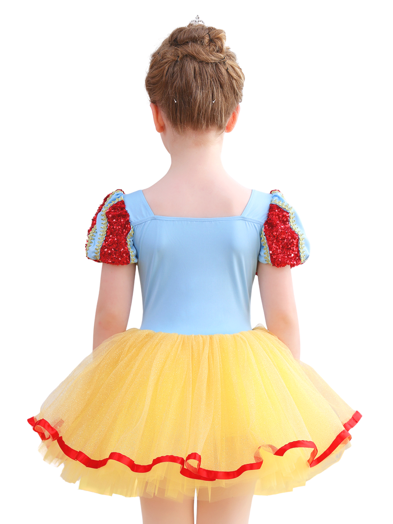 Girls Red Blue Yellow Princess Ballet Tutu Dress, Sparkly Dance Costume-ALP058