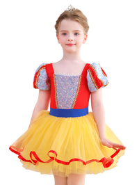Girls Red Blue Yellow Princess Ballet Tutu Dress, Sparkly Dance Costume-ALP058