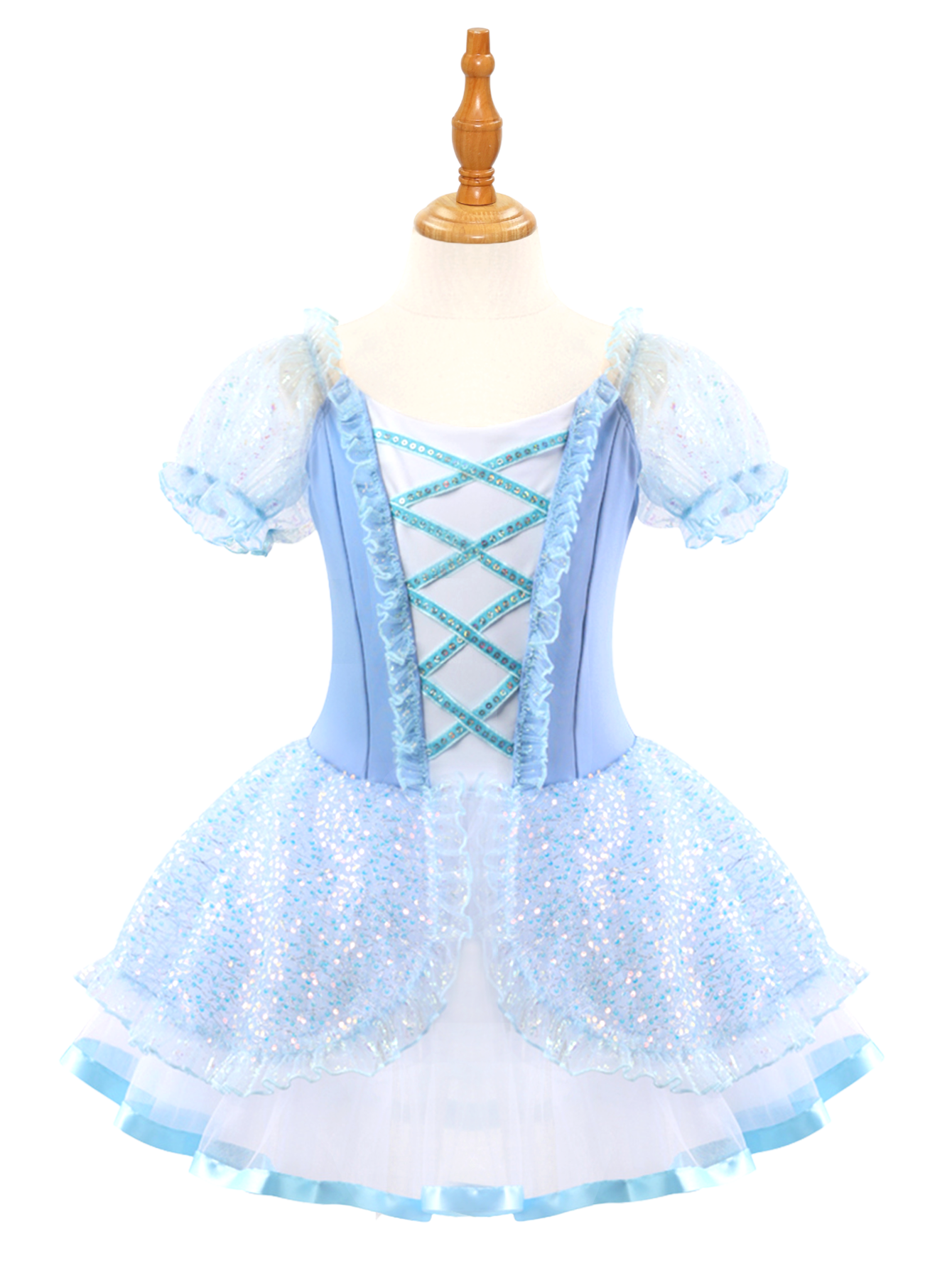 Girls Pink Ballet Leotard Princess Tutu Dress-ALP024