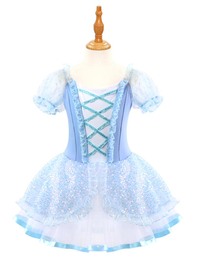 Girls Pink Ballet Leotard Princess Tutu Dress-ALP024