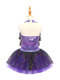 Purple Sequin Kids Jazz Dance Costume JSP020