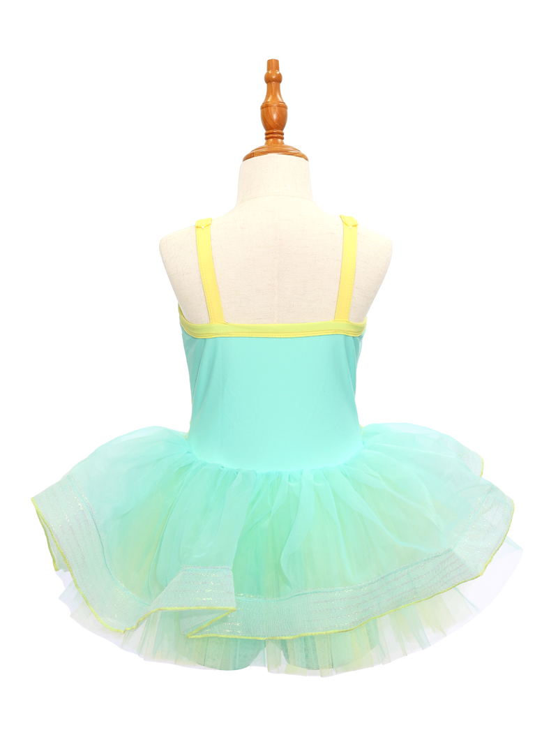 Kids Green  Jazz Dance Skirt JSP016
