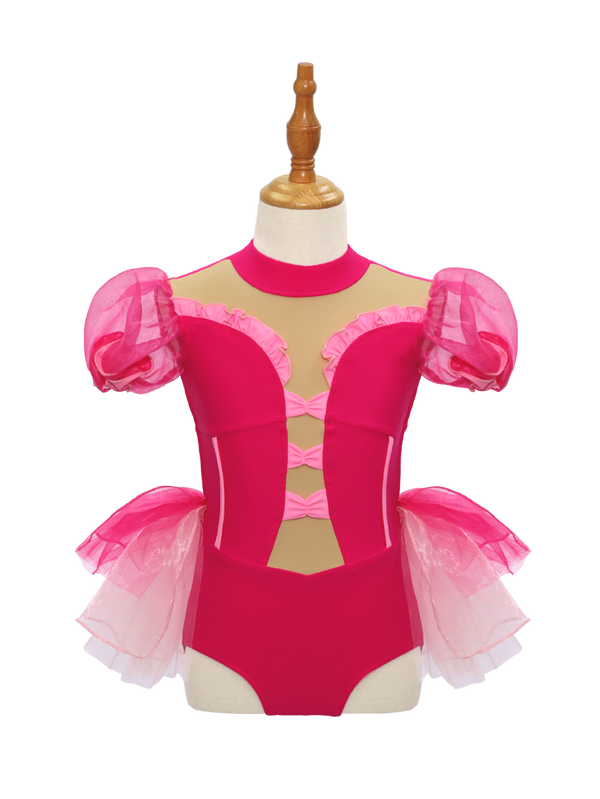 Hot Pink Girls Jazz Dance Costume JSP017