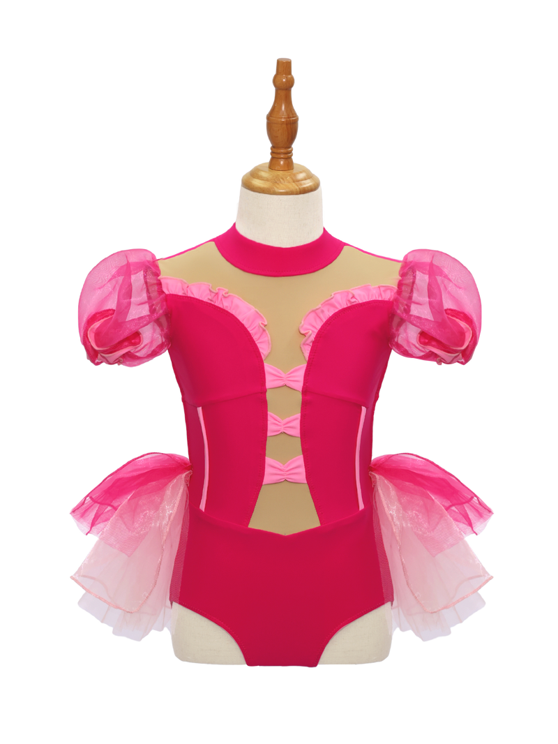 Hot Pink Girls Jazz Dance Costume JSP017